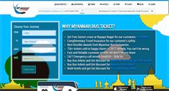 Desktop Screenshot of myanmarbusticket.com